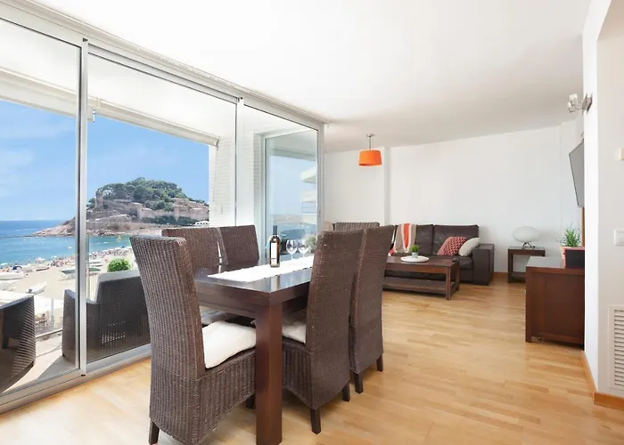 公寓 Lets Holidays Amazing Front Sea Views *